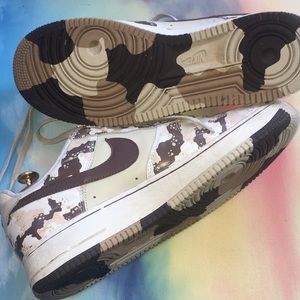 Nike Rare Air Force I Size 10 Sand Camouflage